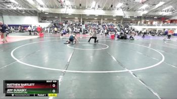 165 lbs Champ. Round 1 - Jeff Dunasky, Marian University (IN) vs Matthew Bartlett, Corban University
