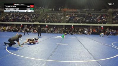 55 lbs Champ. Round 1 - Luna Kilker, No Limit Wrestling Club vs Braylee Botler, New Prague Wrestling