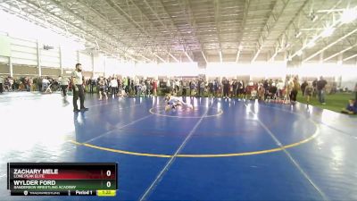 63 lbs Cons. Round 3 - Zachary Mele, Lone Peak Elite vs Wylder Ford, Sanderson Wrestling Academy