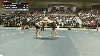 285 Championship Bracket 1st Place Match - Elijah Schunke, Brandon Valley vs Carter Johnson, Bismarck Legacy