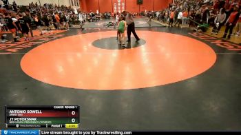 106 lbs Champ. Round 1 - Antonio Sowell, AMERY (WI) vs Jt Potoksnak, New Lenox (PROVIDENCE CATHOLIC)