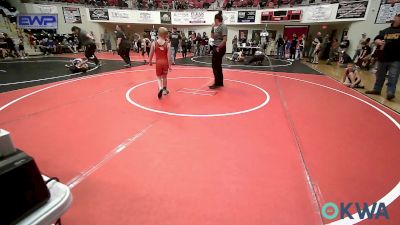 75 lbs Rr Rnd 3 - Brady Hembree, Wyandotte Youth Wrestling vs Dylan Roberts, Claremore Wrestling Club