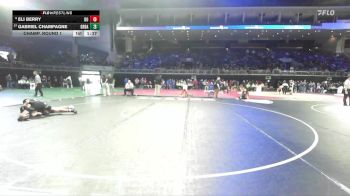 138 lbs Champ. Round 1 - Gabriel Champagne, Grace Davis vs Eli Berry, Del Oro
