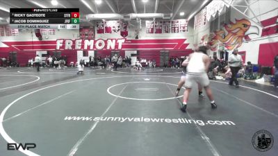 285 lbs 5th Place Match - Ricky Gaoteote, St Francis vs Jacob Dominguez, John F Kennedy -Fremont