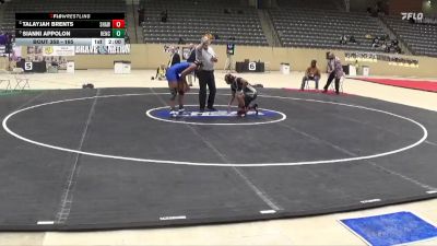 165 lbs 1st Place Match - Talayjah Brents, Shawnee vs Sianni Appolon, Henry Clay