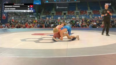 126 lbs Champ. Rd Of 128 - Benjamin Powning, NV vs Jacob Kinzer, OK