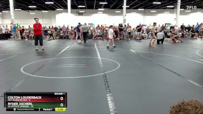 80 lbs Round 1 (4 Team) - Colton Louderback, Mat Warriors Red vs Ryder Ascherl, U2 Upstate Uprising