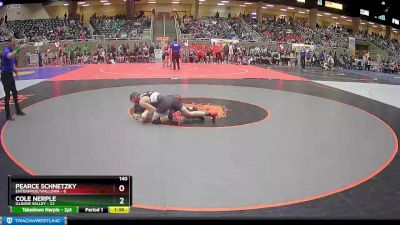 140 lbs Quarterfinals (8 Team) - Cole Nerple, Illinois Valley vs Pearce Schnetzky, Enterprise/Wallowa