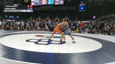 165 lbs Champ. Rd Of 64 - Jacob Hadden, Oklahoma vs Coehn Weber, Illinois