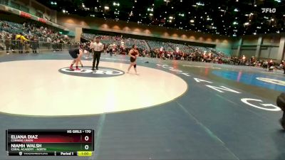 170 lbs Cons. Round 2 - Eliana Diaz, Corning Union vs Niamh Walsh, Coral Academy - North