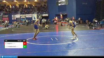 106 lbs Cons. Round 3 - Tyler Hildebrandt, Williamstown vs Colton Hagerty, Washington Township