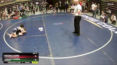 74 lbs Cons. Round 4 - Lyncoln Morris, Norwood vs Kayzan Lucero, LV Bear Wrestling Club