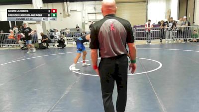 132 lbs Round Of 32 - Gavin Landers, IA vs Brenden Jorden Agcaoili, NV