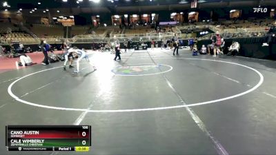 106 lbs Cons. Round 5 - Cano Austin, Somerset vs Cale Wimberly, Zephyrhills Christian