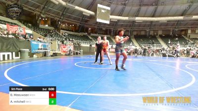 285 lbs 5th Place - Justin Pryor, Pryor Tigers vs Odin Meeker, Neighborhood Wrestling Club