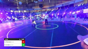 54 lbs Consi Of 4 - Dante Romero, Duran Elite vs Ryus Ardery, Garden City Wrestling Club