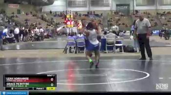 126 lbs Semis (4 Team) - Grace McIntyre, Clarksville (Girls) vs Leah Adriaanse, Cleveland (Girls)