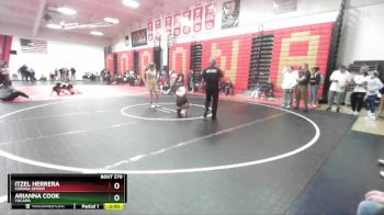 115 lbs Champ. Round 2 - Itzel Herrera, Corona Senior vs Arianna Cook, Yucaipa