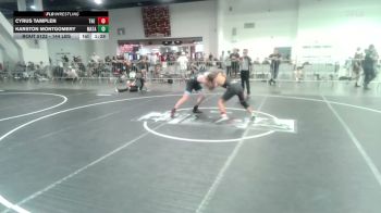 144 lbs Quarterfinal - Cyrus Tamplen, The 300 vs Karston Montgomery, Matador WC