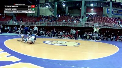 120 lbs Round 1 (16 Team) - Jaxzon Matteo, Norfolk vs Tucker Werth, Manhattan HS