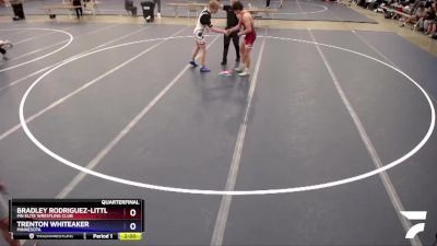 160 lbs Quarterfinal - Bradley Rodriguez-Little, MN Elite Wrestling Club vs Trenton Whiteaker, Minnesota