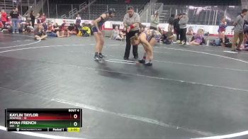 W 106 lbs Round 2 (4 Team) - Kaylin Taylor, Montana vs Myah French, USA