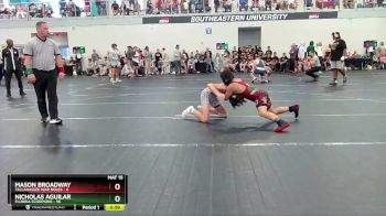 130 lbs Round 1 (6 Team) - Nicholas Aguilar, Florida Scorpions vs Mason Broadway, Tallahassee War Noles