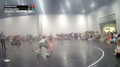 123 lbs Round 1 (8 Team) - Tayden Tuttle, Backyard Brawlers vs Matthew Ramos, MatLife