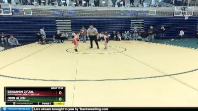 60/65 Round 1 - Benjamin Zifzal, Mountain Man Wrestling Club vs Odin Allen, Homedale Wrestling