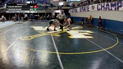 150 lbs Round Of 16 - Cullen Bradley, Chesnee vs Jackson Sharp, Woodland