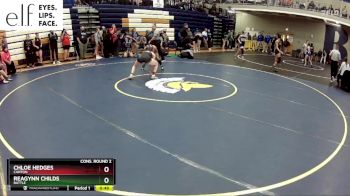 115 lbs. Cons. Round 2 - Chloe Hedges, Canton vs Reagynn Childs, Battle