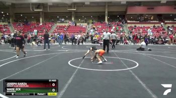 58 lbs Semifinal - Joseph Garza, Wesley Club Wrestling vs Wade Eck, Brawlers