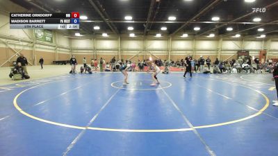 110 lbs 5th Place - Catherine Orndorff, Maryland Mana Wave - GHSE vs Madison Barrett, PA West Yellow - GHSE