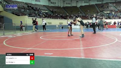 123 lbs Consi Of 8 #1 - Raegan Leach, Edmond North vs Audrey Pride, Sand Springs HS