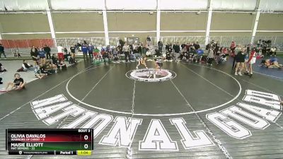 90 lbs Placement (4 Team) - Maisie Elliott, Mat Demons vs Olivia Davalos, Warriors Of Christ