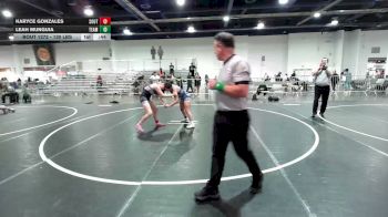 130 lbs 2nd Place - Karyce Gonzales, Southwest Stallions WC vs Leah Munguia, Team Thunder