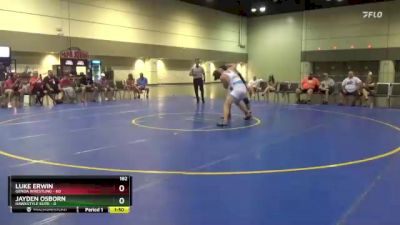 182 lbs Round 4 (6 Team) - Jayden Osborn, Hawkstyle Elite vs Luke Erwin, Genoa Wrestling