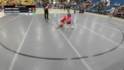 70 lbs Semifinal - Barrett Ehrich, Gladiator Wrestling Academy vs Rhogan Robbins, Winner Youth Wrestling