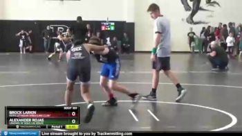 100 lbs Round 3 - Alexander Rojas, Legends Of Gold Las Vegas vs Brock Larkin, Faith Lutheran Wrestling Club/