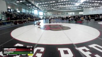 133 lbs Cons. Round 5 - Kaya Bogle, Castleton vs John Lafferty, New England College