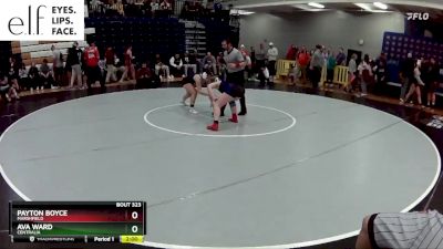 135 lbs. Champ. Round 2 - Payton Boyce, Marshfield vs Ava Ward, Centralia