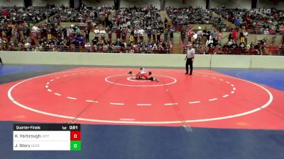 57 lbs Quarterfinal - Kayson Yarbrough, Jefferson Wrestling Club vs Judge Story, Georgia