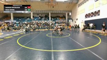 126 lbs Semifinal - Noah Irvine, Lander Valley vs Hudson Mickelson, Lovell