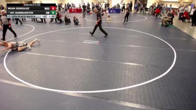 16U - 138 lbs 5th Place Match - Noah Gonzalez, Maple River/ United South Central vs Jay Hammarsten, Stillwater Area Wrestling