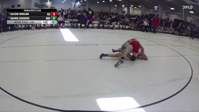 135 lbs Cons. Round 3 - Quinn Zegers, Milford Wrestling Club vs Jacob Weiler, Kearney