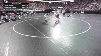 Girls 114 lbs Cons. Semi - Dakotah Athey, Bay Port-Girls vs Izzie Evitch, Menomonee Falls-Girls