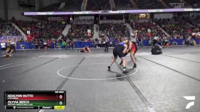 165 lbs Quarterfinal - Olyvia Besco, Wichita Wrestling Club vs Adalynn Hutto, Columbus