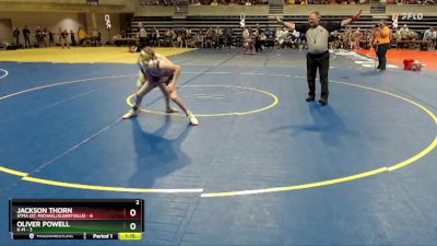 105 lbs Semis (4 Team) - Oliver Powell, K-M vs Jackson Thorn, STMA (St. Michael/Albertville)