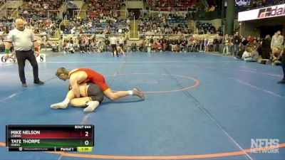 172 lbs Quarterfinal - Tate Thorpe, Oakes vs Mike Nelson, Lisbon