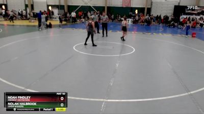 110 lbs Cons. Semi - Nolan Halbrook, Limon Badgers vs Noah Findley, Midwest Destroyers